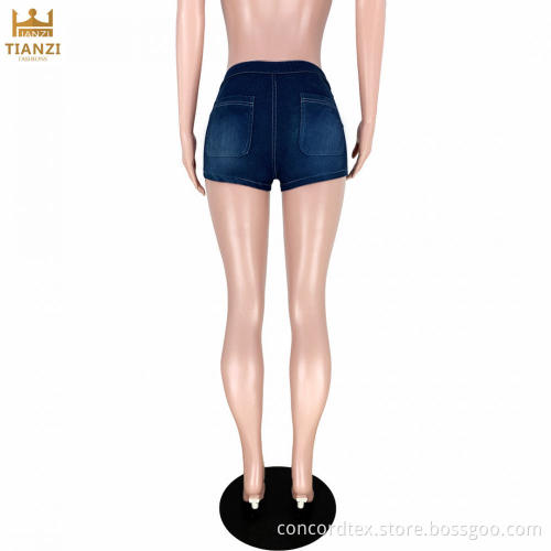 women's low waist denim shorts